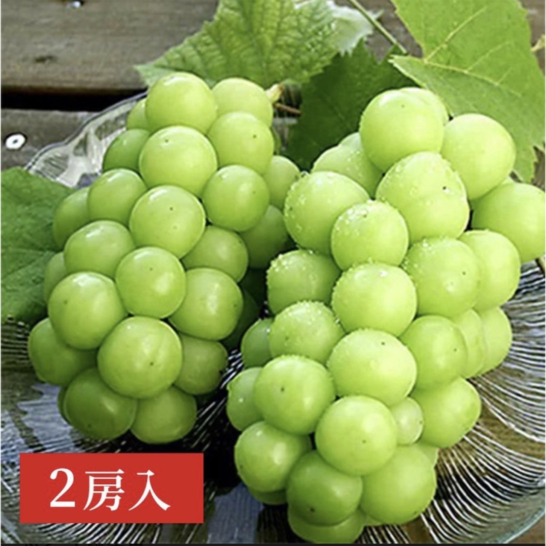 長野県産 シャインマスカット 2房入り ブドウ 種なしぶどう