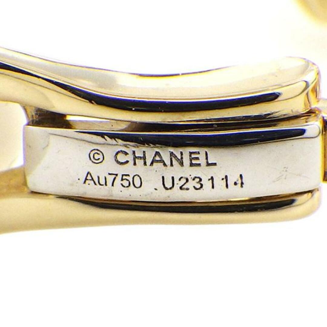 CHANEL(シャネル)のシャネル CHANEL イヤリング プリュム フェザー モチーフ K18YG K18WG 【中古】 レディースのアクセサリー(イヤリング)の商品写真