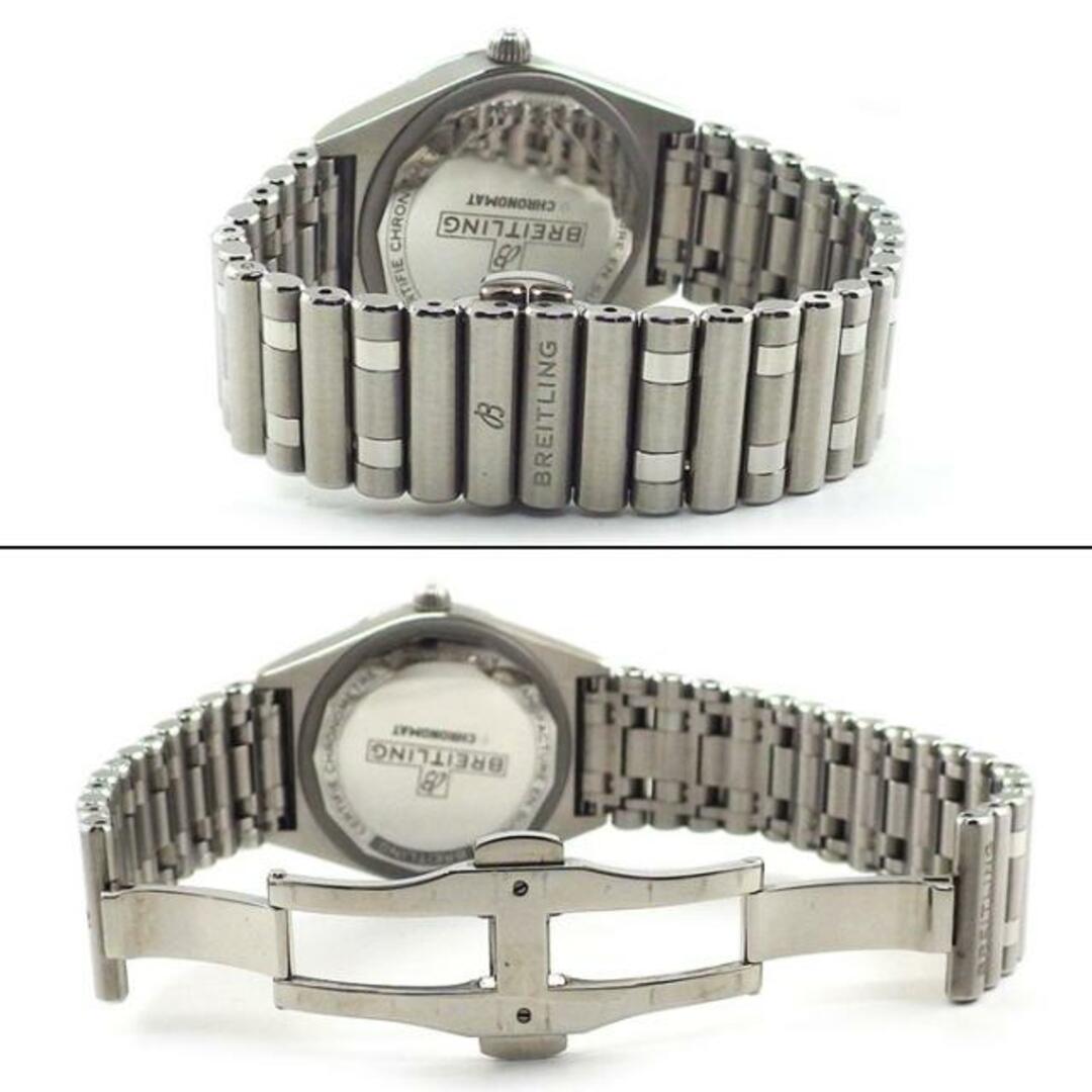 ブライトリング Breitling 腕時計 クロノマット 32 A77310 11ポイント ダイヤインデックス カレンダー グレー 文字盤 ブラック シェル SS クオーツアナログ