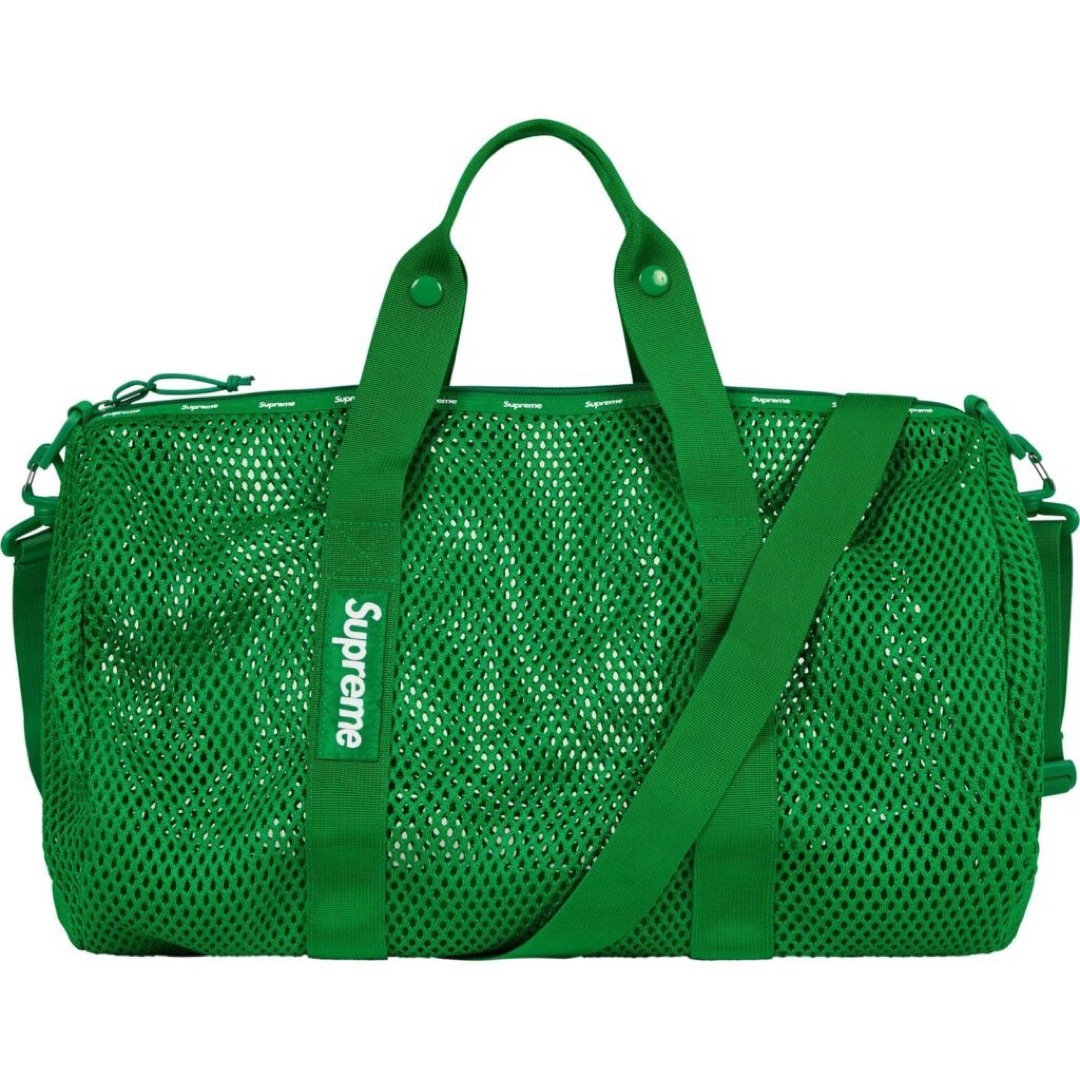 Supreme(シュプリーム)の緑 Supreme Mesh Duffle Bag Black 23SS 新品 メンズのバッグ(ボストンバッグ)の商品写真