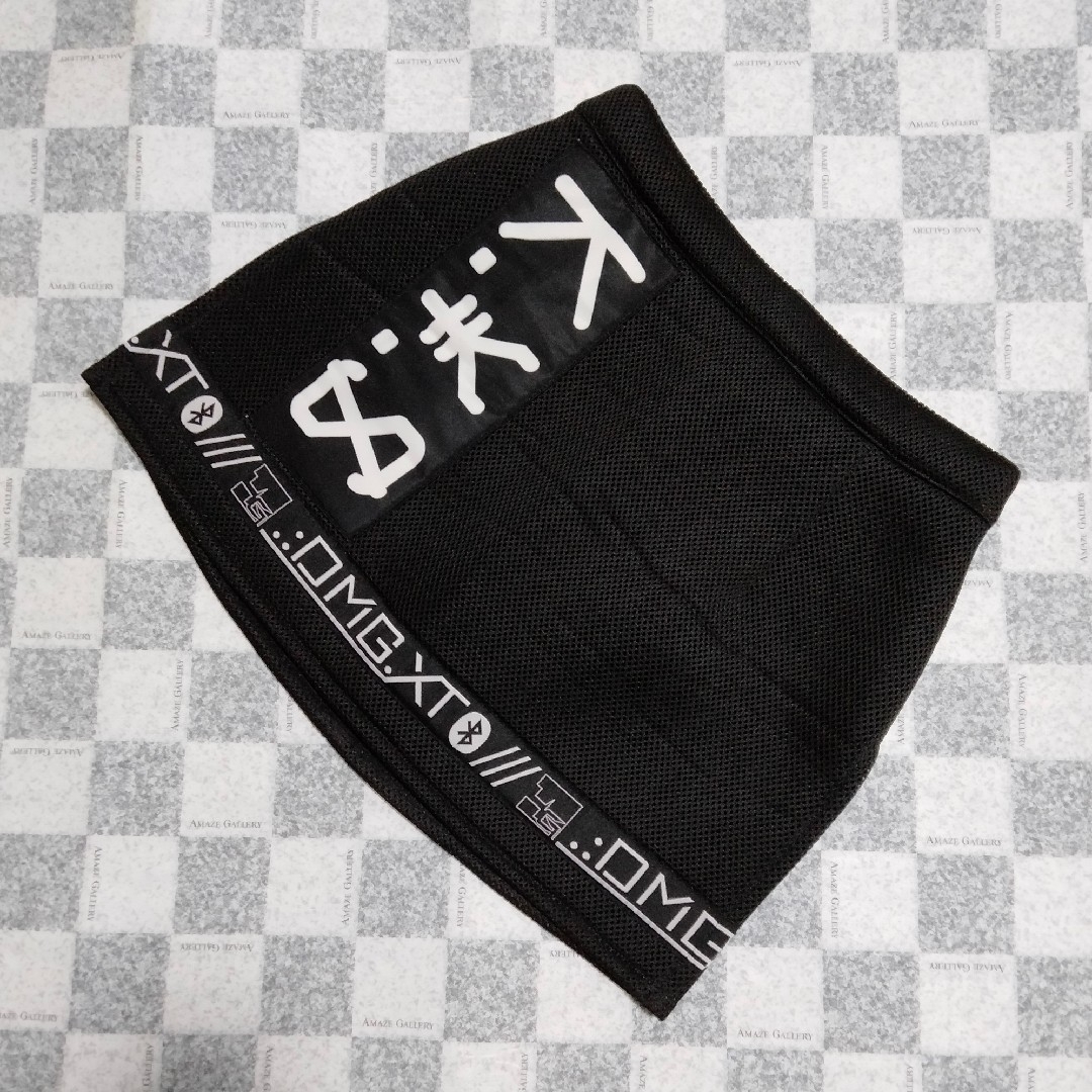 メシュ生地のミニスカートブラック☆ レディースのスカート(ミニスカート)の商品写真