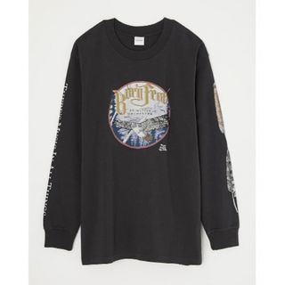 マウジー(moussy)のmoussy マウジー NATURE SOUND LS Tシャツ ライトブラック(Tシャツ(長袖/七分))