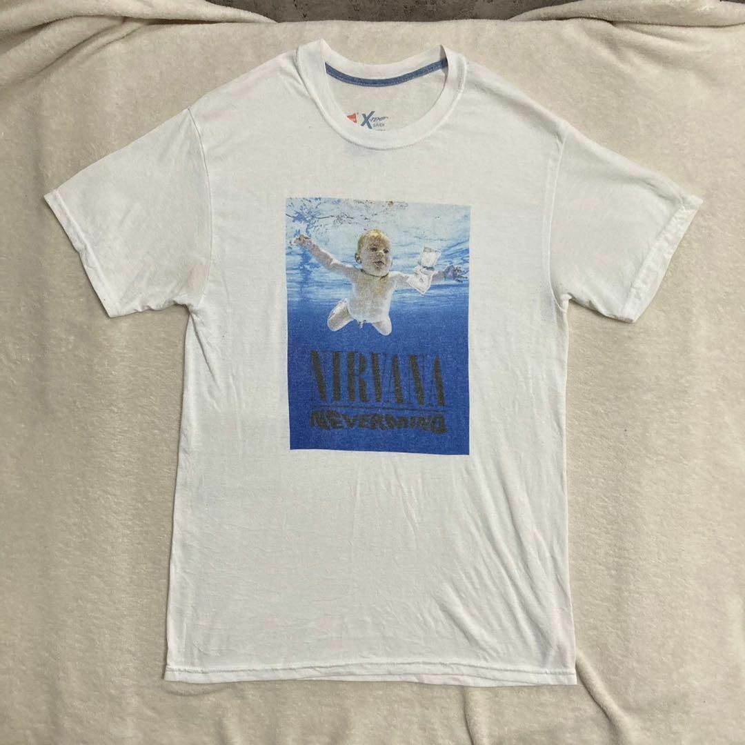 Hanes - LQI バンド Tシャツ 白 NIRVANA ニルバーナ NEVERMINDの通販