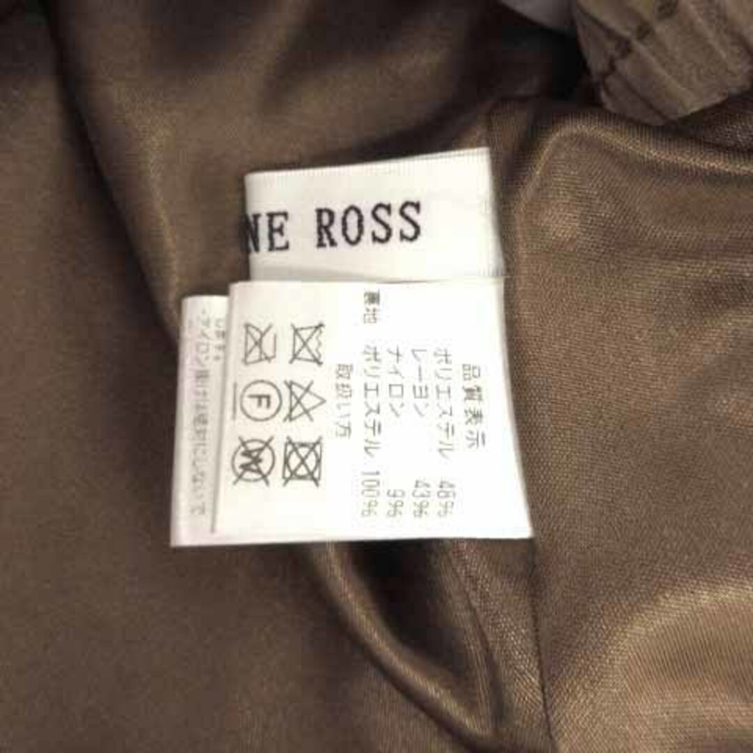 KATHARINE ROSS(キャサリンロス)のキャサリンロス スカート プリーツ フレア アシンメトリー ミモレ丈 半光沢 茶 レディースのスカート(ロングスカート)の商品写真