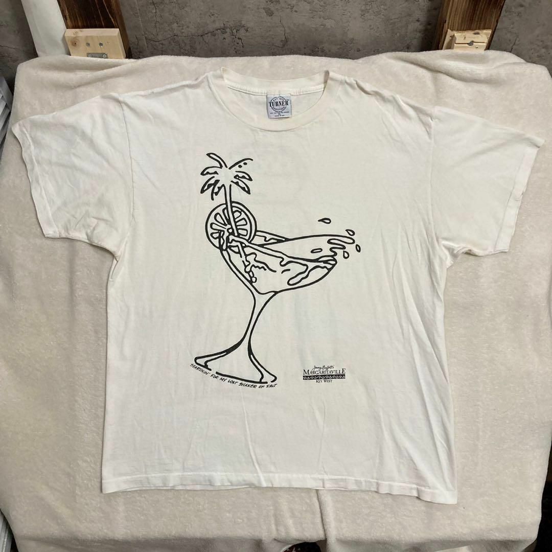 MADE IN USA - LAA 90s USA製 白 マルガリータ ビーチ カクテル グラス