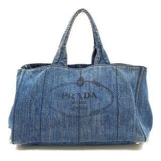 プラダ(PRADA)のプラダ PRADA ハンドバッグ トートバッグ 鞄 カナパ デニム インディゴ(ハンドバッグ)
