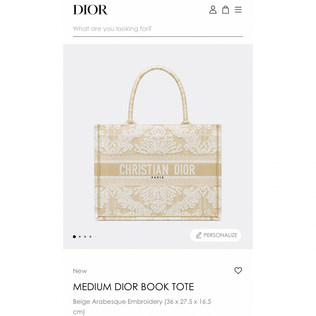 Dior - 新作☆日本未入荷【DIOR】BOOK TOTEミディアムバッグの通販 by 