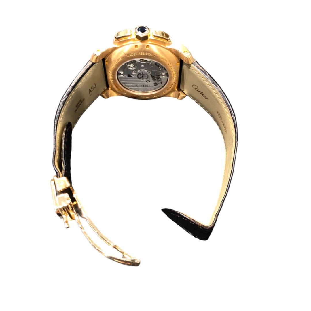 Cartier(カルティエ)のカルティエ Cartier カリブル ドゥ カルティエ クロノグラフ W7100044 K18ピンクゴールド 自動巻き メンズ 腕時計 メンズの時計(その他)の商品写真