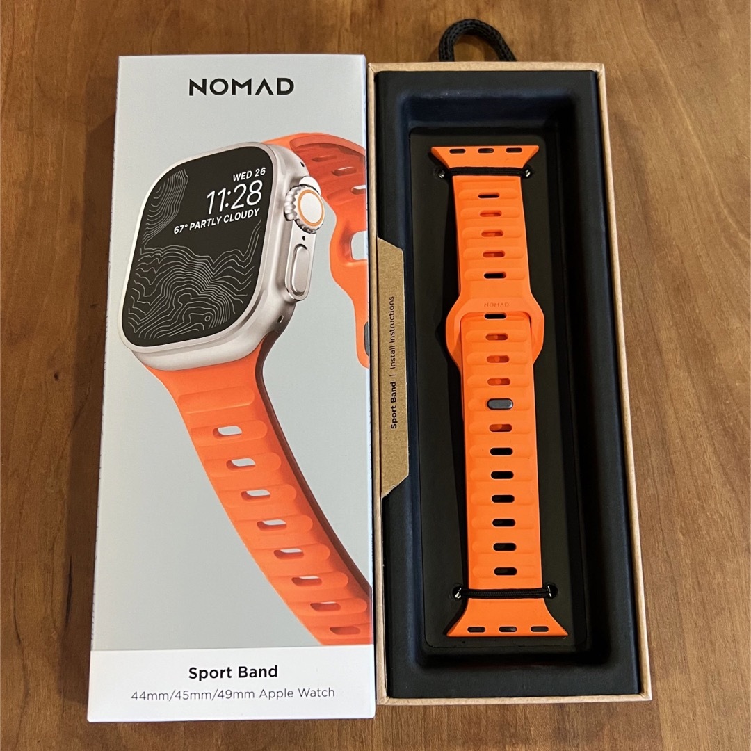 新品未使用 NOMADO Apple Watch オレンジ／シルバー-