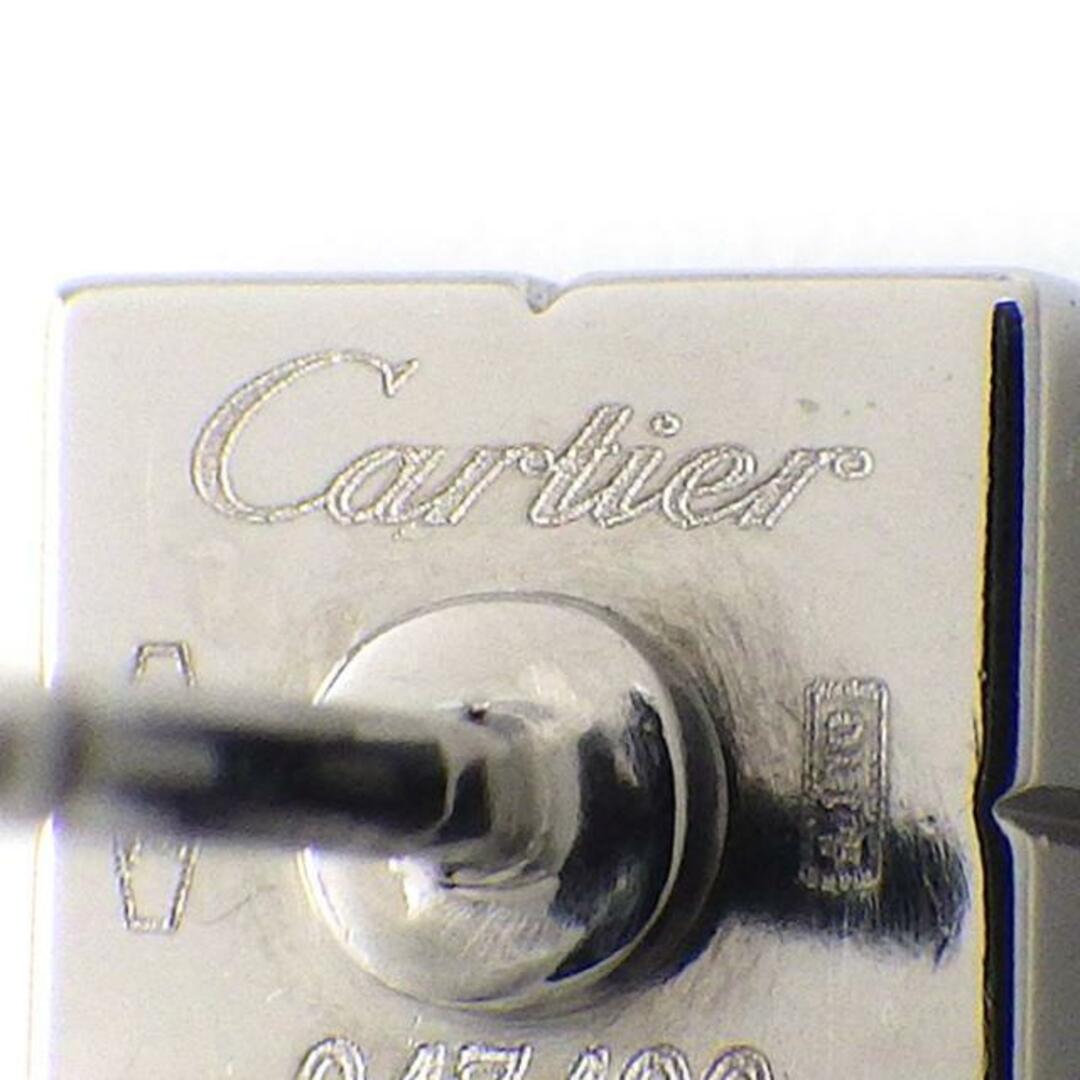 Cartier(カルティエ)のカルティエ Cartier ピアス パイエット スクエア ダイヤモンド K18WG 【中古】 レディースのアクセサリー(ピアス)の商品写真