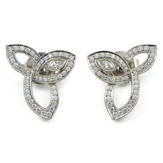 ハリーウィンストン(HARRY WINSTON)のハリーウィンストン HARRY WINSTON ピアス リリークラスター EADPMQRFLC リーフ 2ポイント マーキスカット 90ポイント ラウンドカット パヴェ ダイヤモンド 0.68ct PT950 【中古】(ピアス)