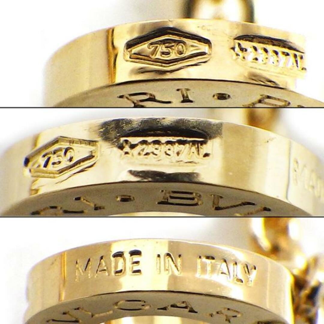 ブルガリ BVLGARI ネックレス B-zero1 ビーゼロワン エレメント スウィング ドロップ ロゴ K18YG 【中古】