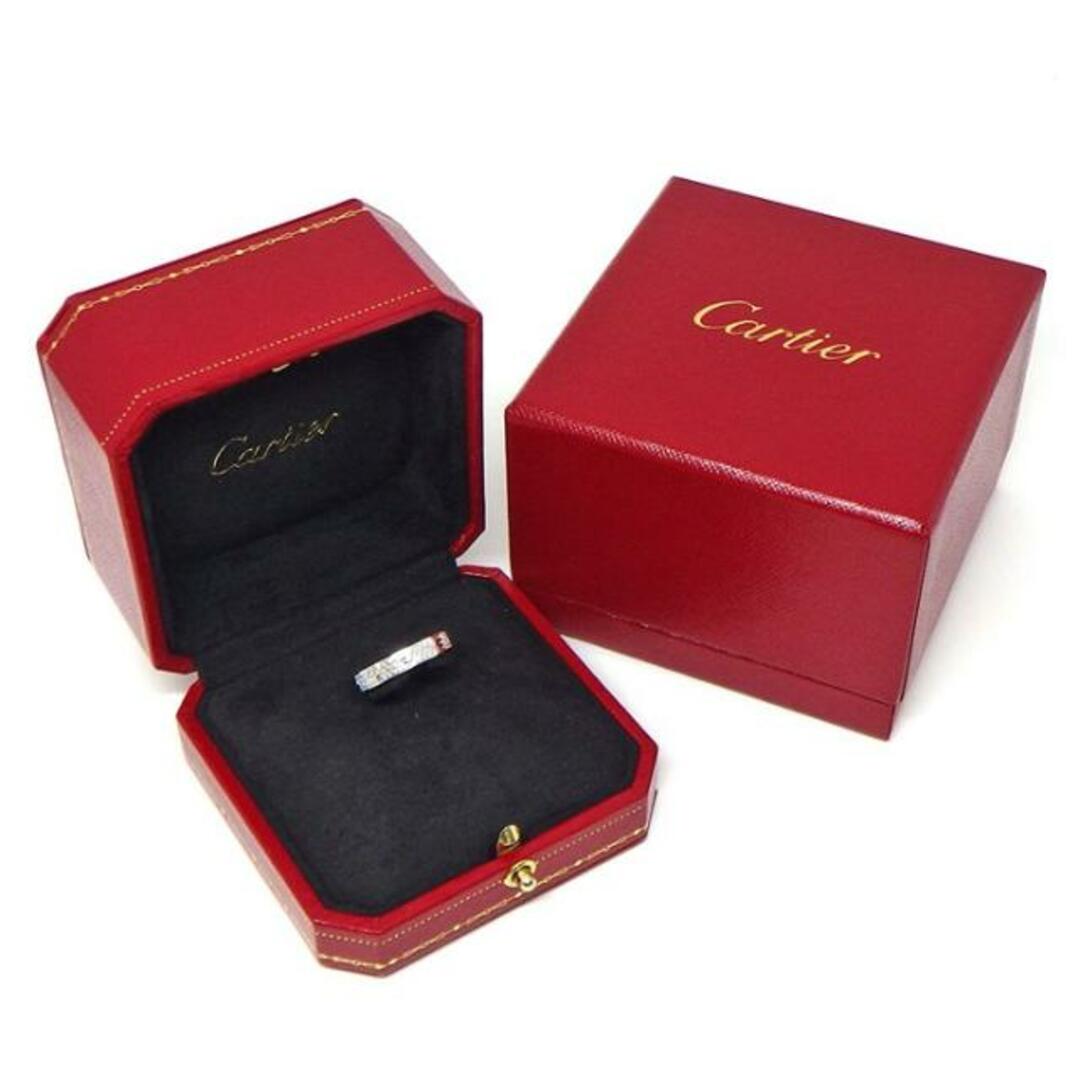 Cartier(カルティエ)のカルティエ Cartier リング ミニラブ パヴェ フル サークル 88ポイント ダイヤモンド 0.31ct K18WG 12号 / #52 【中古】 レディースのアクセサリー(リング(指輪))の商品写真