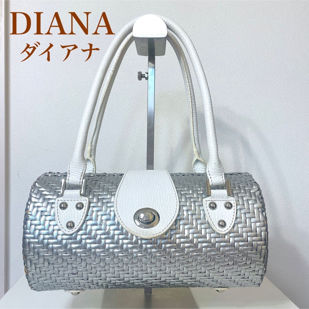 DIANA - 人気 GINZA DIANA ダイアナ かごバッグ ターンロック シルバー