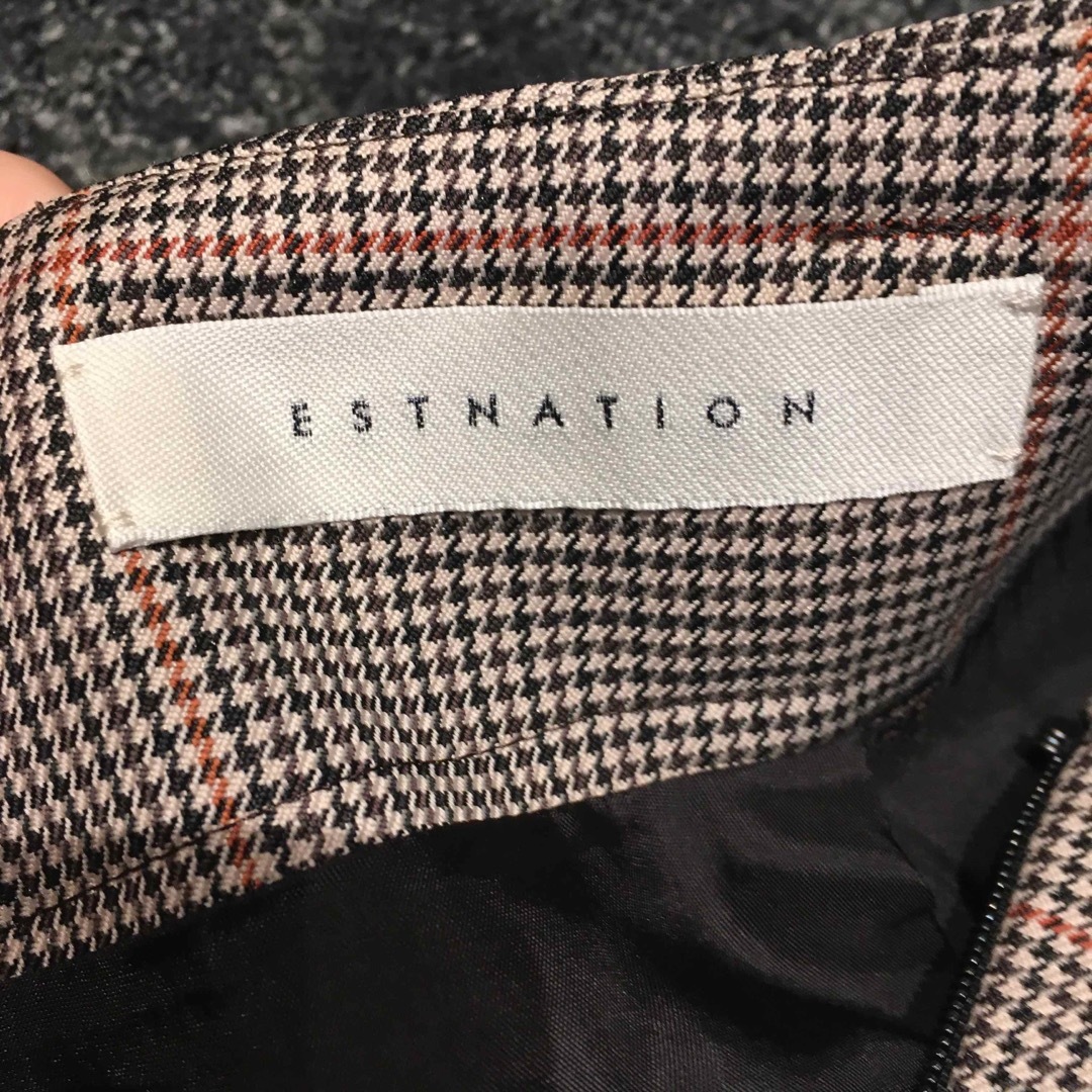 ESTNATION(エストネーション)のESTNATION チェックスカート レディースのスカート(ひざ丈スカート)の商品写真