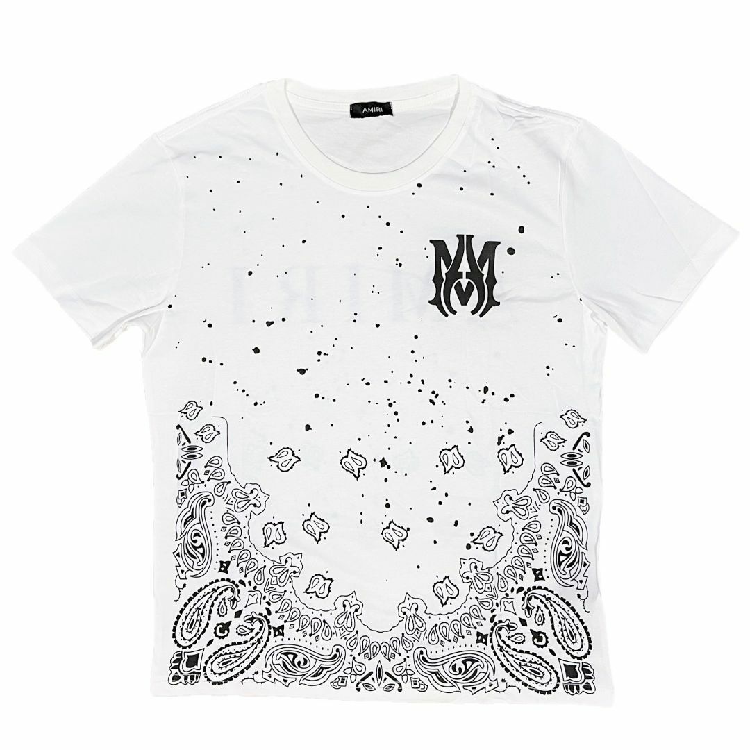 AMIRI アミリ バンダナ柄 Tシャツ ホワイト M