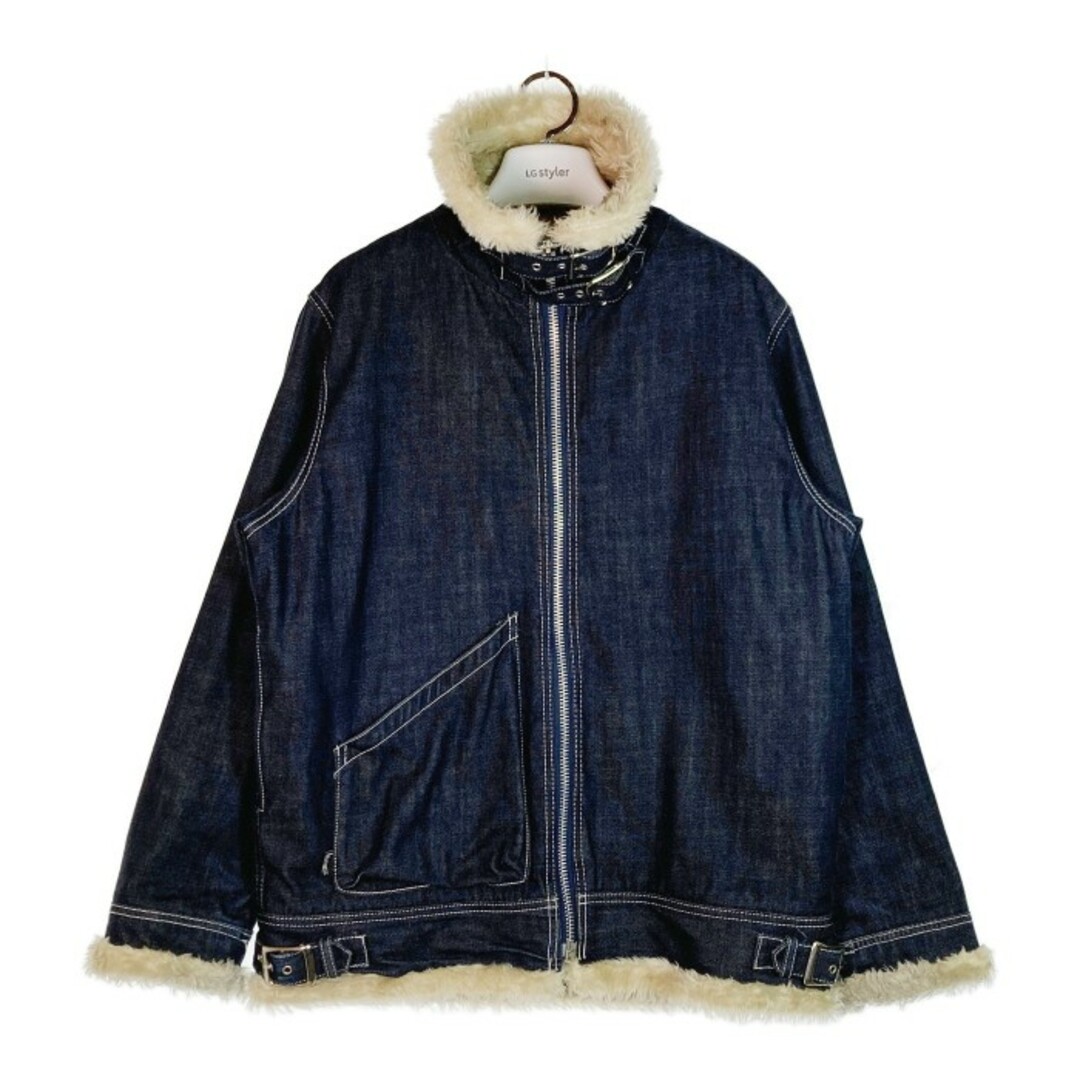 STUSSY(ステューシー)の★ステューシー デニム B-3ジャケット  ネイビー sizeXL メンズのジャケット/アウター(Gジャン/デニムジャケット)の商品写真