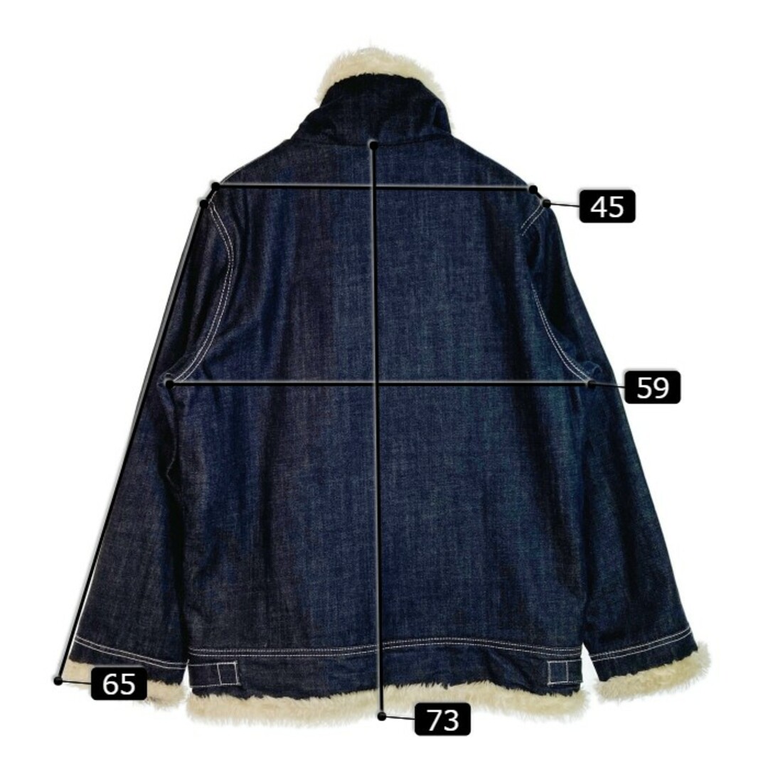STUSSY(ステューシー)の★ステューシー デニム B-3ジャケット  ネイビー sizeXL メンズのジャケット/アウター(Gジャン/デニムジャケット)の商品写真