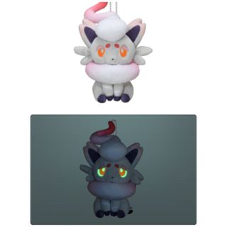 ポケモン(ポケモン)の蓄光マスコット ヒスイゾロア　ぬいぐるみ　ポケモンセンター限定(ぬいぐるみ)