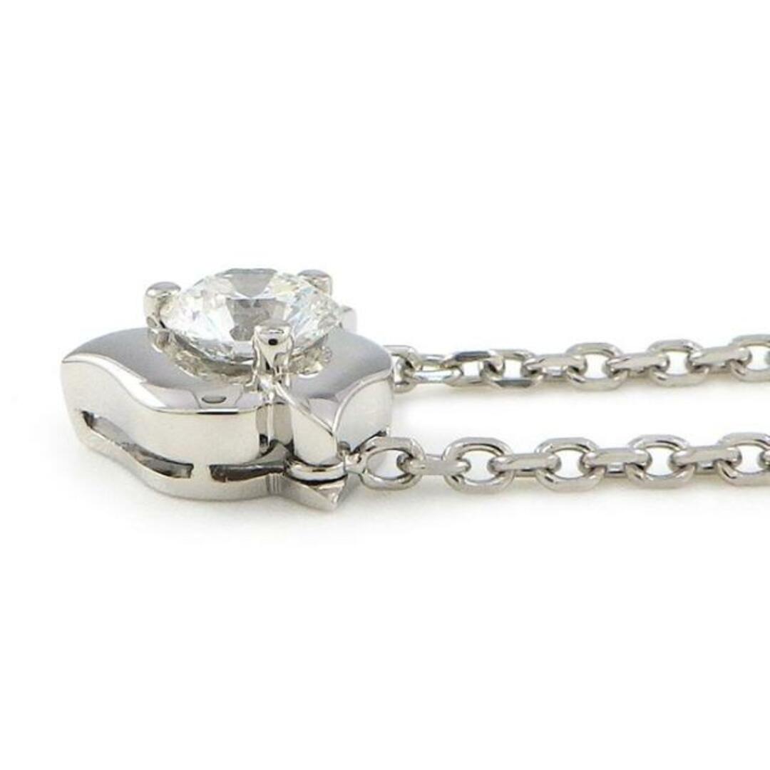 Cartier(カルティエ)のカルティエ Cartier ネックレス フラワー 1ポイント ダイヤモンド 0.55ct(F/VVS2) PT950 K18WG 【箱・保付き】 【中古】 レディースのアクセサリー(ネックレス)の商品写真