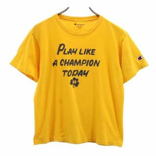 チャンピオン(Champion)のチャンピオン プリント 半袖 Tシャツ 10-12 イエロー系 Champion ロゴ キッズ 【中古】  【230619】 メール便可(ジャケット/上着)