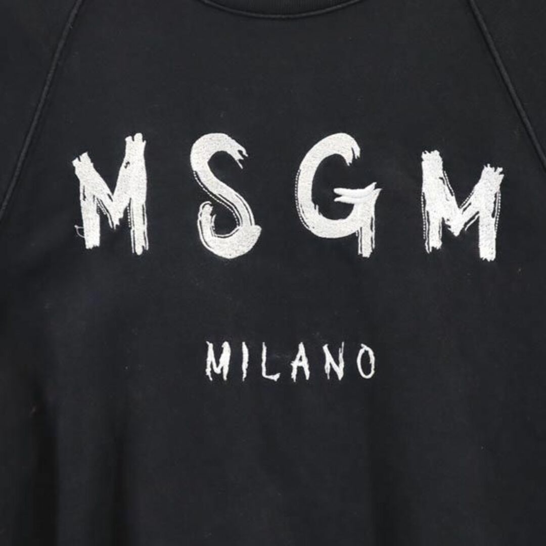 MSGM - エムエスジーエム イタリア製 半袖 スウェット XS ブラック系