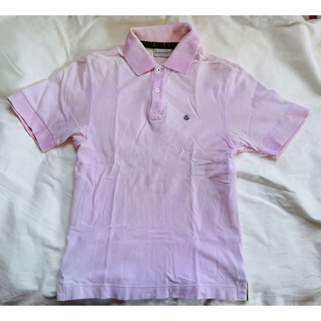 MONCLER(モンクレール)のMONCLER モンクレール 半袖ポロシャツ ピンク XS メンズのトップス(ポロシャツ)の商品写真