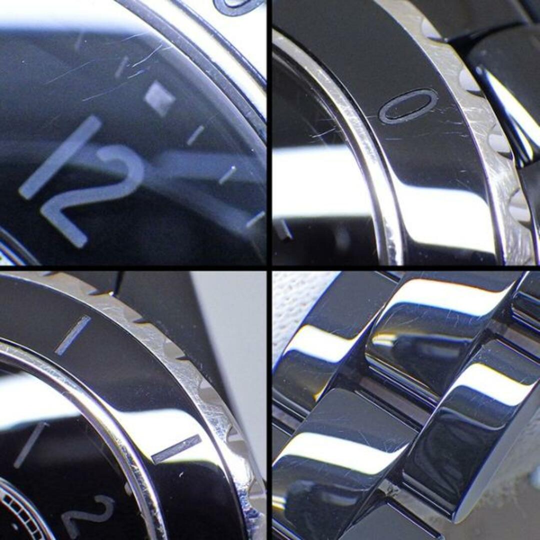 シャネル CHANEL 腕時計 J12 ファントム H6346 回転ベゼル ブラック文字盤 黒 SS ブラック セラミック クオーツアナログ 【箱・保付き】