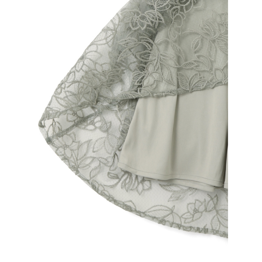 GRL(グレイル)の花柄刺繍バイカラーマーメイドスカート[tu368] レディースのスカート(ロングスカート)の商品写真