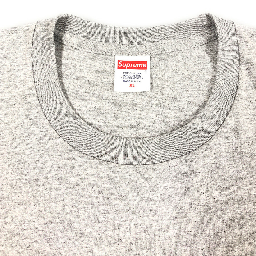 Supreme(シュプリーム) 大人気のボックスロゴＴシャツ　グレー　サイズXL