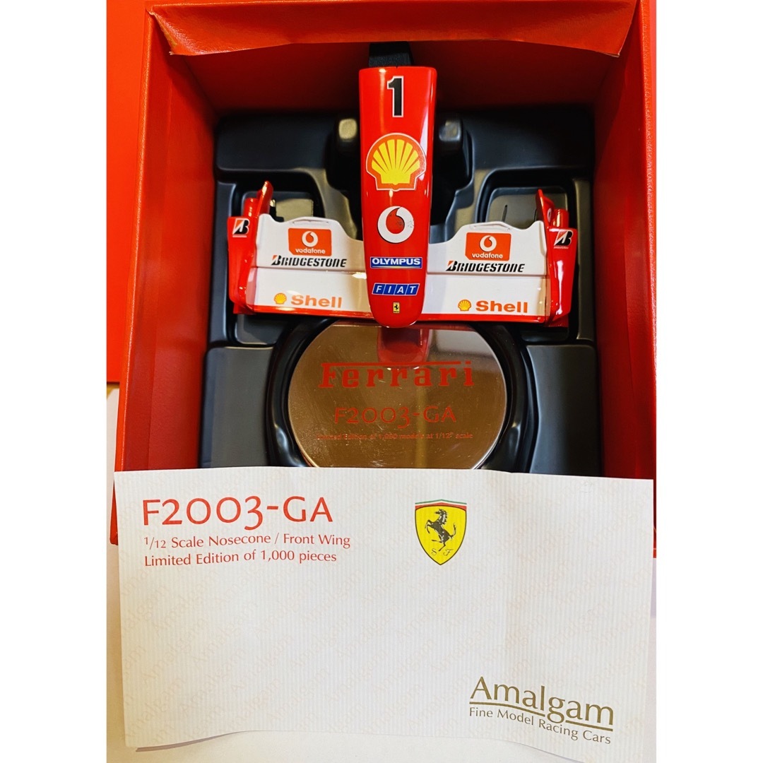 Ferrari(フェラーリ)の新品未使用　アマルガム　フェラーリ　F2003GA ノーズコーン エンタメ/ホビーのコレクション(その他)の商品写真