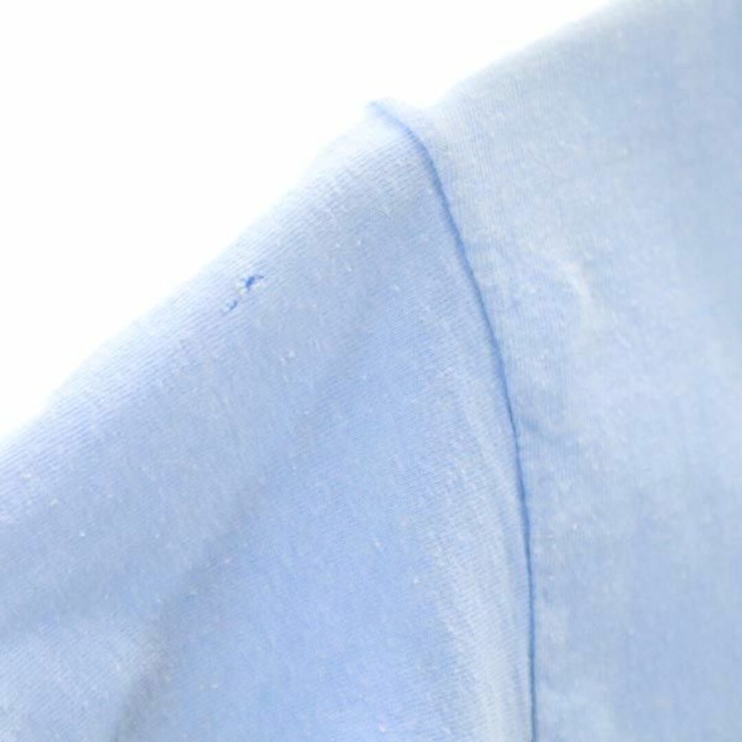 ヘインズ 70s ヴィンテージ プリント 半袖 Tシャツ L14-16 ブルー系 Hanes キッズ   【230619】 メール便可54cm身幅