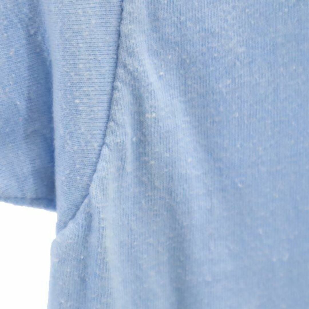 ヘインズ 70s ヴィンテージ プリント 半袖 Tシャツ L14-16 ブルー系 Hanes キッズ   【230619】 メール便可54cm身幅