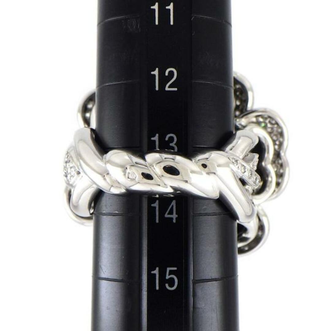 シャネル CHANEL リング カメリア レア コレクターズアイテム オニキス パヴェ ダイヤモンド K18WG 13.5号 / #54 【中古】