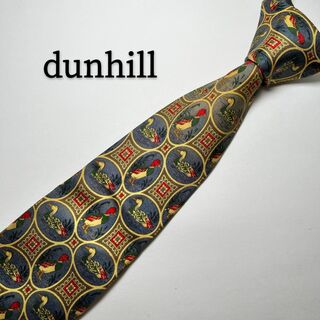 ダンヒル(Dunhill)のダンヒル dunhill シルク イエロー アニマル 爽やか ハイブランド 黄(ネクタイ)