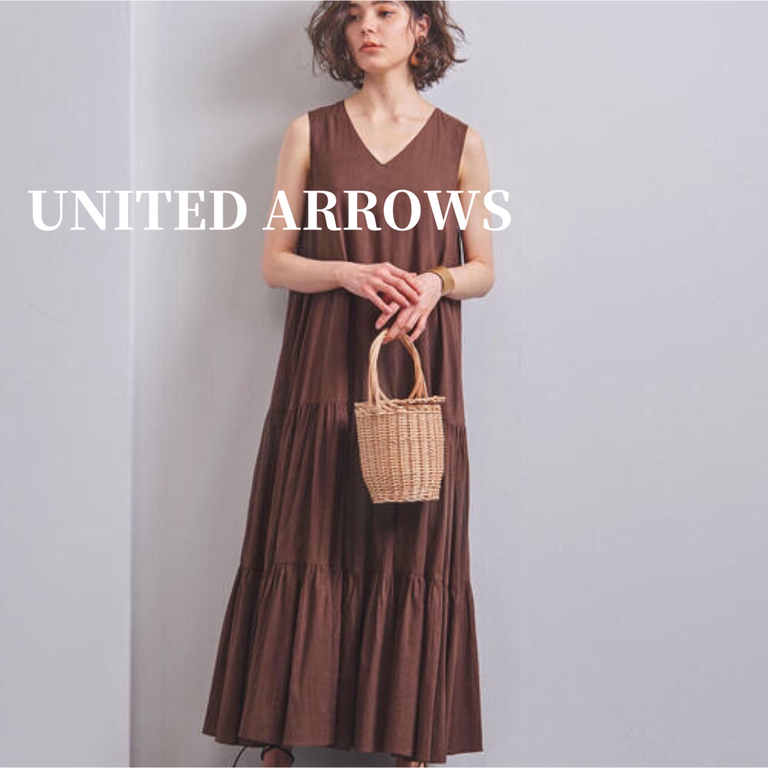 UNITED ARROWS - ユナイテッド アローズ UWSC コットン Vネック マキシ ...