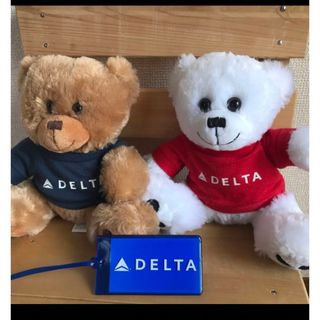 デルタ(DELTA)の【非売品】デルタ航空ぬいぐるみ　タグ(ノベルティグッズ)