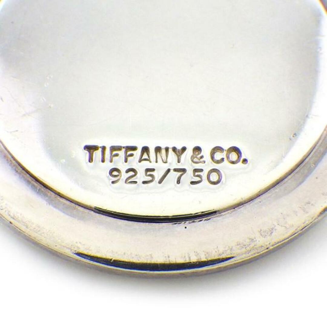 ティファニー Tiffany & Co. ネックレス T&C コイン ロゴ ラウンド サークル スクリューチェーン K18YG SV925