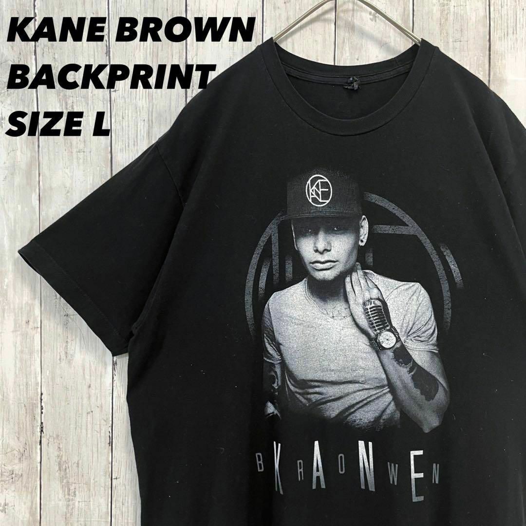 MUSIC TEE(ミュージックティー)のミュージックTシャツ古着KANE BROWNケインブラウンバックプリントT 黒L メンズのトップス(Tシャツ/カットソー(半袖/袖なし))の商品写真