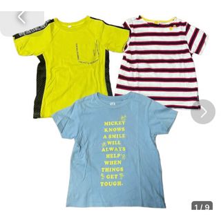 ユニクロ(UNIQLO)のUNIQLO moujonjon Tシャツ 男の子 120㎝ 3枚セット(Tシャツ/カットソー)