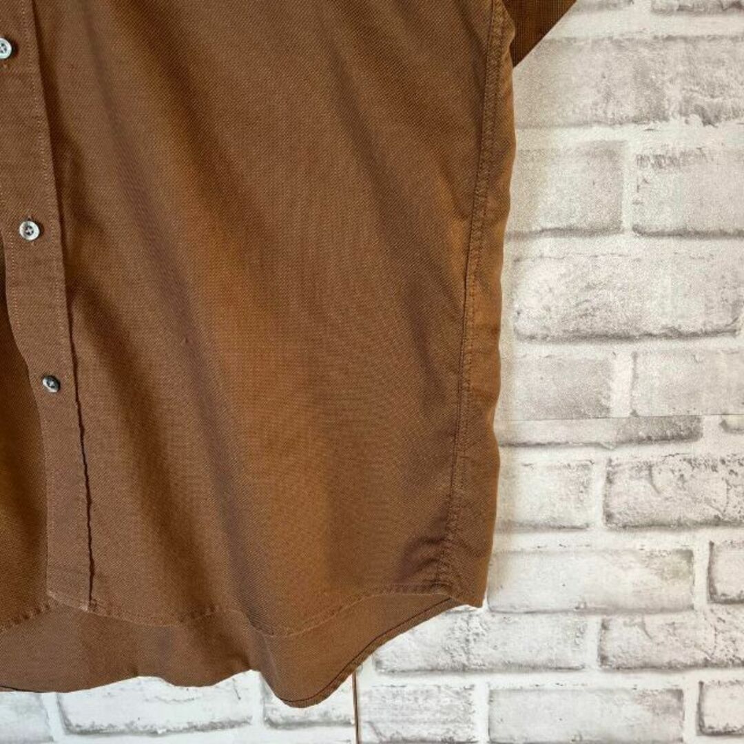 LACOSTE(ラコステ)の【人気カラーブラウン】ラコステ⭐︎柔らか生地半袖シャツ　刺繍ロゴ　無地　M81 メンズのトップス(シャツ)の商品写真