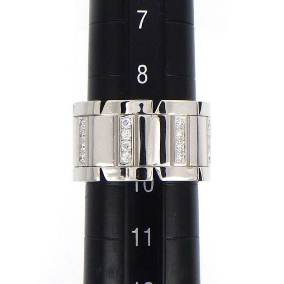 Cartier(カルティエ)のカルティエ Cartier リング タンクフランセーズ ラージ LM ダイヤモンド K18WG 9号 / #49 【中古】 レディースのアクセサリー(リング(指輪))の商品写真