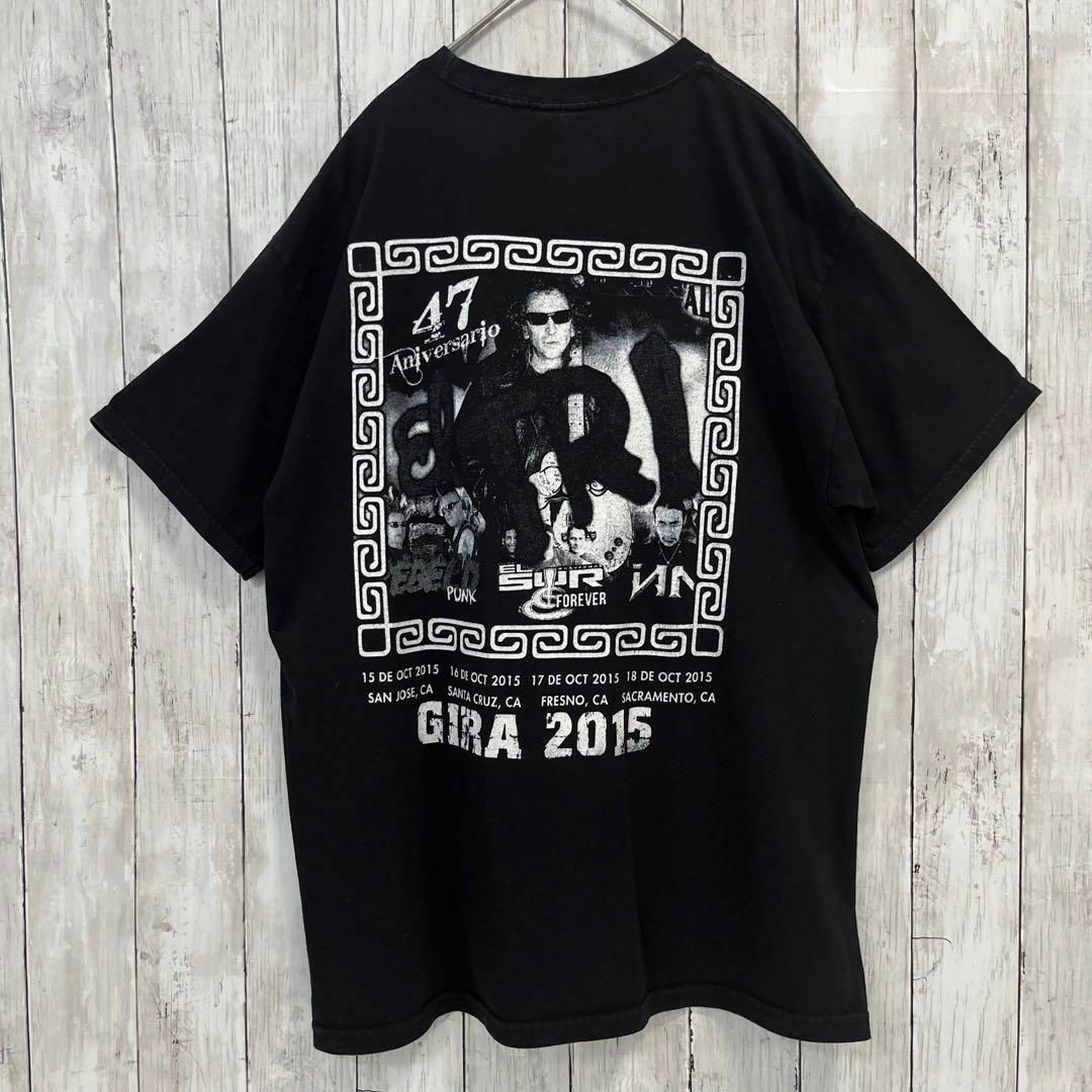 MUSIC TEE(ミュージックティー)のミュージックTシャツ古着メキシカンロックバンドEL TRIバックプリントT 黒L メンズのトップス(Tシャツ/カットソー(半袖/袖なし))の商品写真