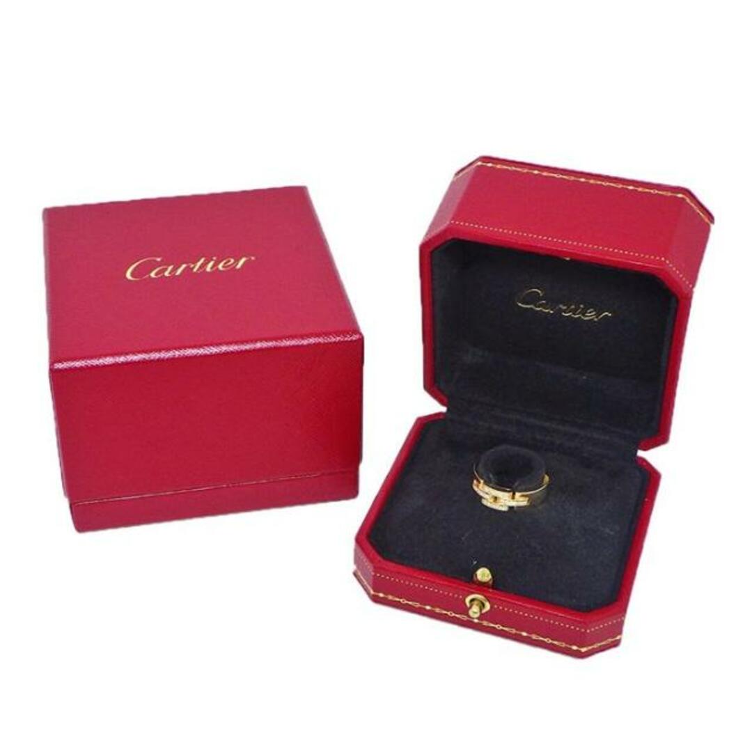 Cartier(カルティエ)のカルティエ Cartier リング マイヨン パンテール 3ロウ パヴェ ダイヤモンド K18YG 14号 / #54 【中古】 レディースのアクセサリー(リング(指輪))の商品写真