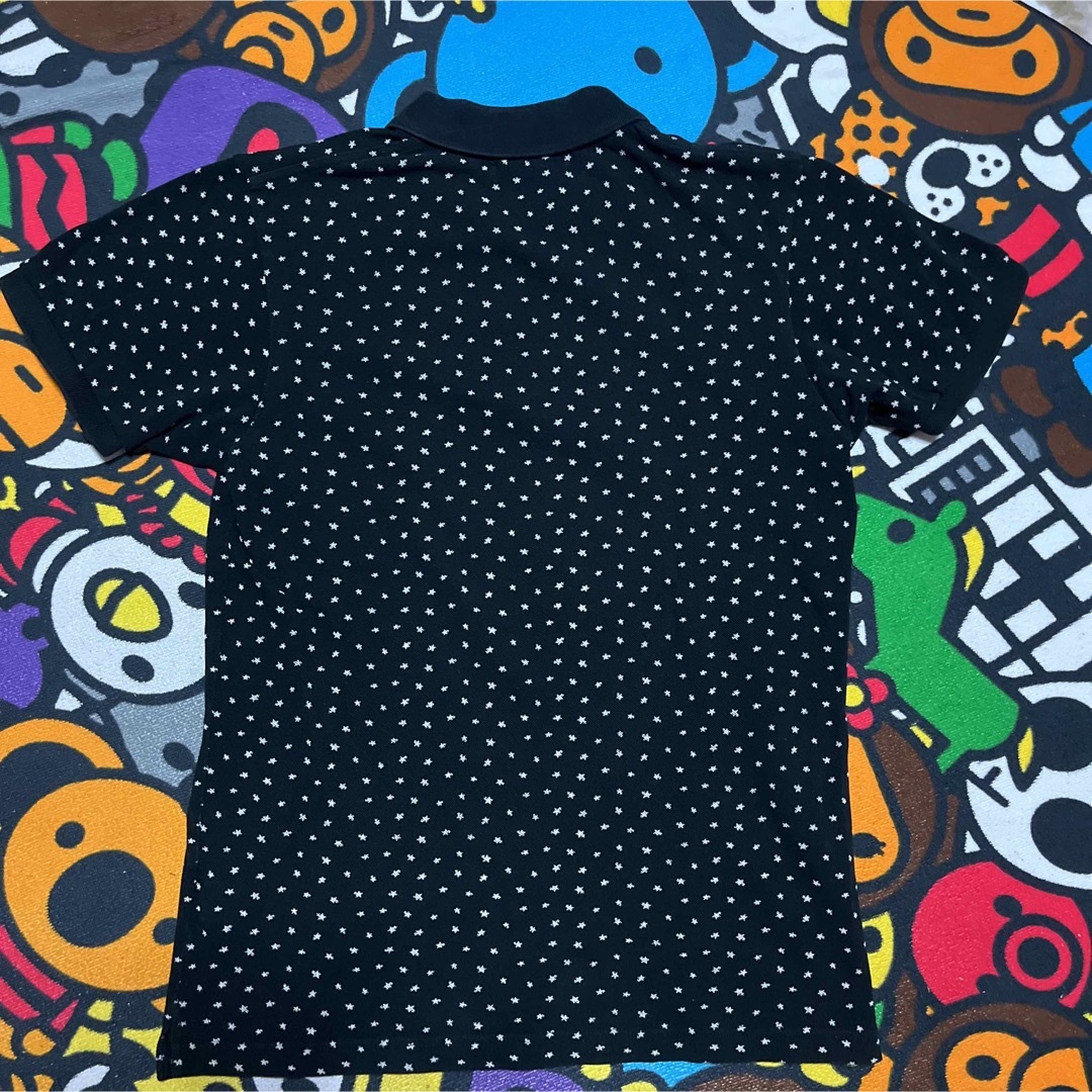 A BATHING APE(アベイシングエイプ)のAPE BAPE  KAWS STA ポロシャツ　総柄　tシャツ　M shark メンズのトップス(ポロシャツ)の商品写真