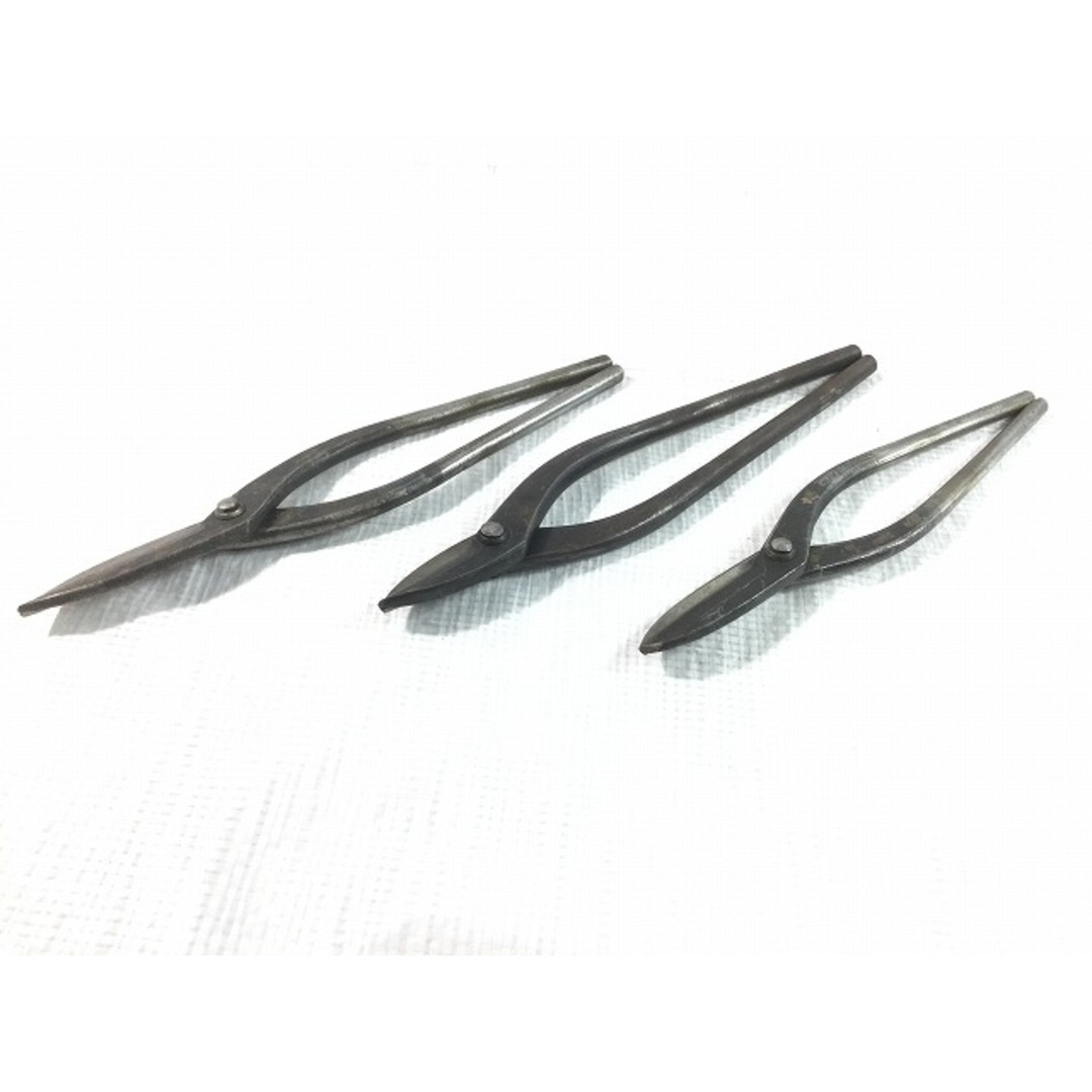 ☆中古品☆板金工具セット 板金ハサミ ツカミ 金切り 張り 道具 修理 古道具 板金鋏 喜光 輝盛光 久光 など 71495 盛光板金ハサミ\u0026板金ツカミ
