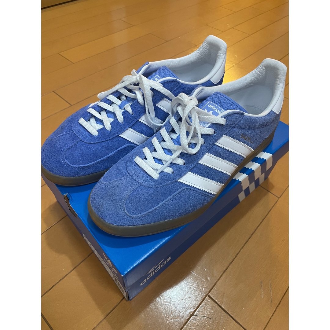 adidas - gazelle indoor ブルー 27cm adidas の通販 by machi ...