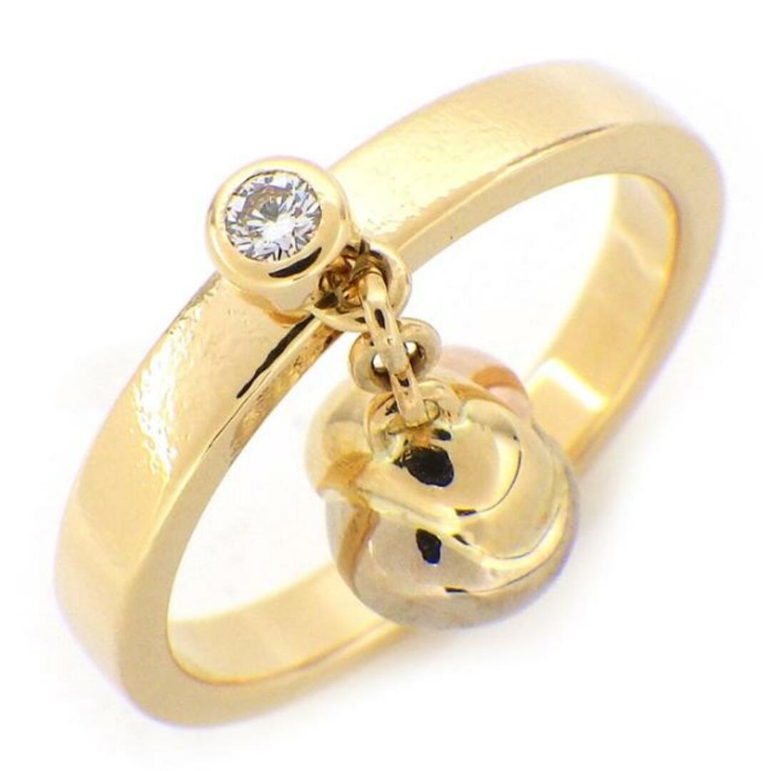 Cartier - カルティエ Cartier リング ベビー トリニティ スウィング ドロップ ボール スリーカラー 1ポイント ダイヤモンド K18PG K18WG K18YG 10.5号 / #51 【中古】