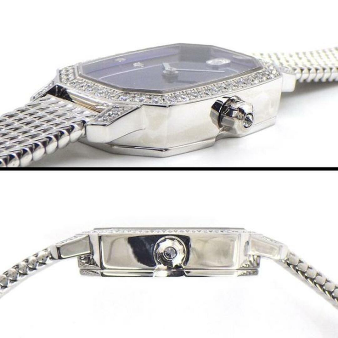 ハリーウィンストン HARRY WINSTON 腕時計 エメラルド EMEQHM18WW002 HWロゴ 103ポイント ダイヤモンド(ケース/インデックス/ストラップ) 計0.57ct ブルー サンレイ 文字盤 K18WG クオーツアナログ 【箱・保付き】 【中古】