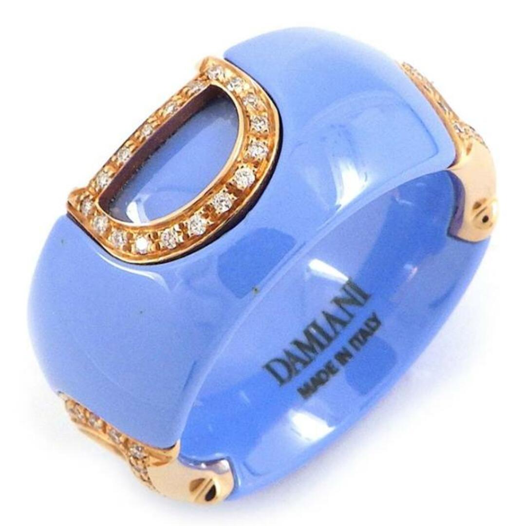 ダミアーニ DAMIANI リング Dアイコン ディーアイコン パヴェ ダイヤモンド パウダーブルー セラミック K18PG 10.5号 【中古】 |  フリマアプリ ラクマ